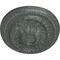 Ekena Millwork Saverne Ceiling Medallion, Hand-Painted Athenian Green Crackle, 18 1/2"W x 13 1/2"H x 1 7/8"P CM18SAAGC - alternate 3